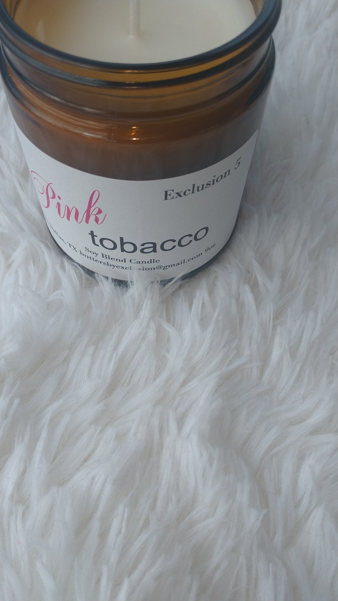 Pink tobacco Soy Blend Candle