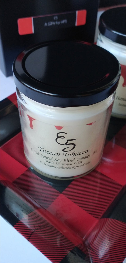 Tuscan Tobacco Candle - Exclusion 5 Bath Body & More